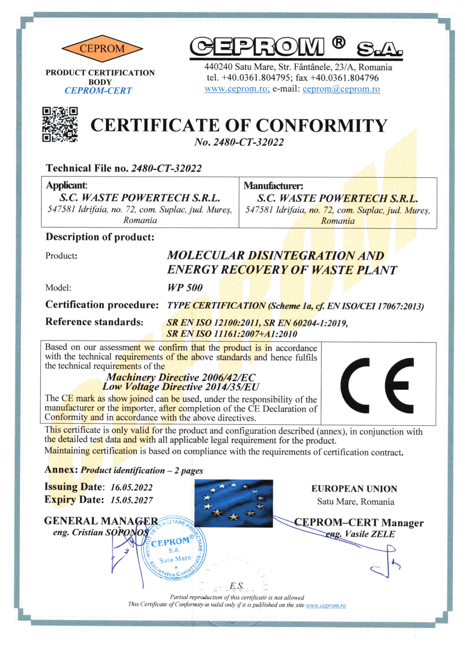 Certificate 1